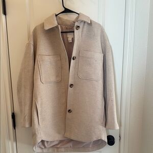 H&M Light Beige Shirt Jacket